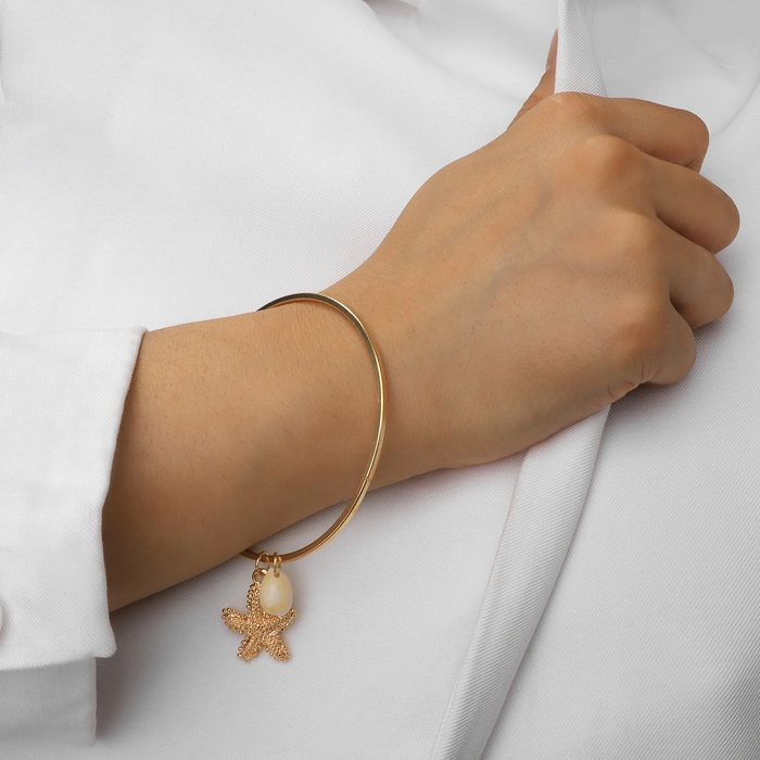 Набор 6 предметов: 6 браслетов &laquo;Море&raquo;, цвет золото