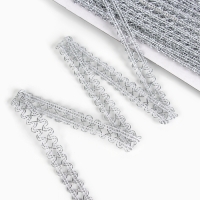 Тесьма «Ажурная» серебро, ширина 1,5 см, намотка 25 метров Тесьма «Ажурная» серебро, ширина 1,5 см, намотка 25 метров