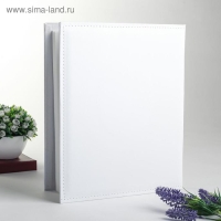 Фотоальбом на 240 фото 10х15 см "Свадебный альбом" белый, кожзам 32,5х26,7х4 см