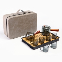 Набор для чайной церемонии 9 предметов, на 6 персон, чашка, чайник, чахай Набор для чайной церемонии 9 предметов, на 6 персон, чашка, чайник, чахай