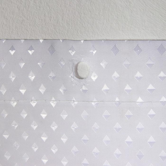 Штора для ванны Доляна &laquo;Орион&raquo;, 180&times;180 см, цвет белый