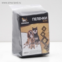 Пеленки впитывающие "Пижон Black" для животных гелевые, 60 х 40 см, (в наборе 10 шт) Пеленки впитывающие "Пижон Black" для животных гелевые, 60 х 40 см, (в наборе 10 шт)