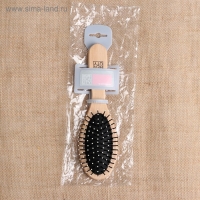 Расчёска массажная, 5,8 &times; 21,5 см, цвет &laquo;светлое дерево&raquo;