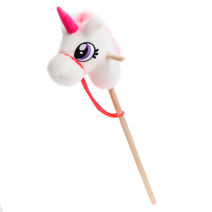 Мягкая игрушка «Единорог-скакун», на палке, МИКС Мягкая игрушка «Единорог-скакун», на палке, МИКС