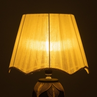 Абажур "Буржуа" белый Е27/Е14  25х25х19 см