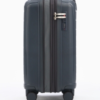 Чемодан 20", PP, 38*22*56, отд на молнии, код замок, 4 колеса, серый