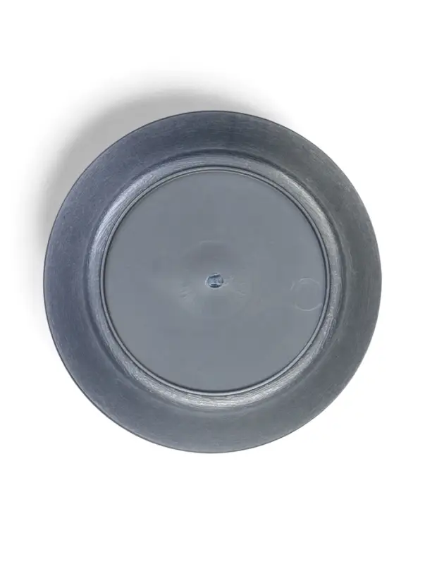 Горшок для цветов с поддоном 0,8 л d14 см h8 см "Фиалочка" серый