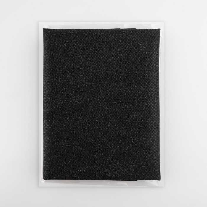 Флизелин клеевой, точечный, 25 г/кв.м, 90 см &times; 1 м, цвет чёрный