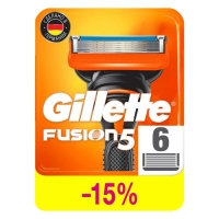 Сменные кассеты Gillette Fusion, 5 лезвий, 6 шт Сменные кассеты Gillette Fusion, 5 лезвий, 6 шт