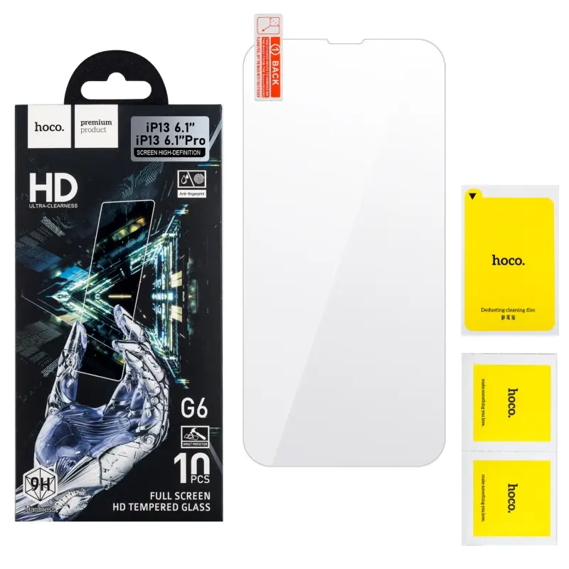 Защитное стекло iPh 13/13 Pro/14/16e High definition G6 HOCO