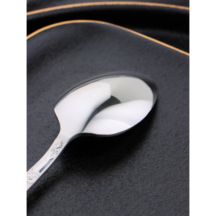 Ложка чайная &laquo;Беркли&raquo;, длина 14,4 см, толщина 2 мм, цвет серебряный