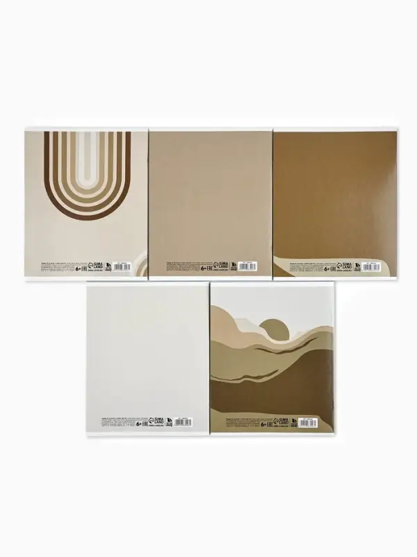 Тетрадь в клетку, 48 л., А5, на скрепке, блок №1 Sand МИКС