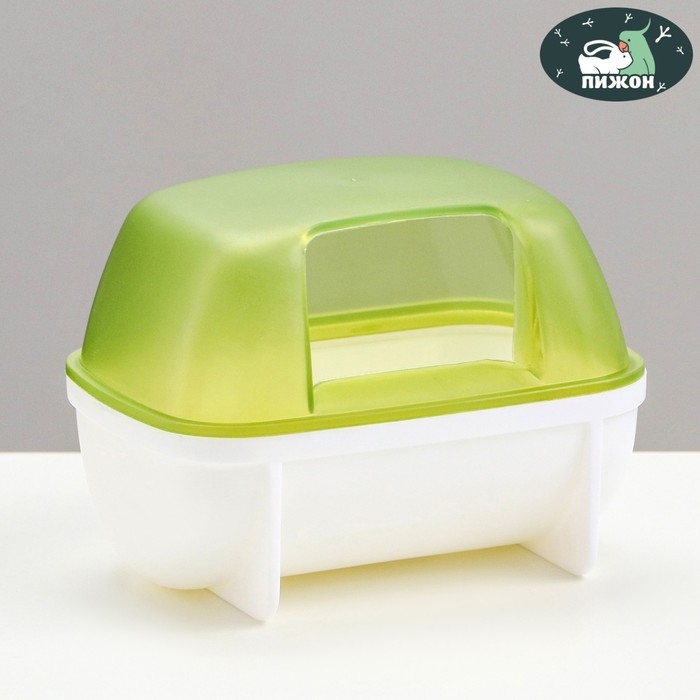 Туалет для грызунов Туалет для грызунов "Пижон", 10,2 х 7,2 х 7,2 см, зелёный
