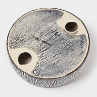 Набор аксессуаров для ванной комнаты Доляна &laquo;Камень&raquo;, 4 предмета (дозатор 300 мл, мыльница, 2 стакана), цвет серый