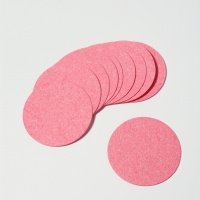 Спонж д/умывания целлюлоза  (наб 10шт цена за наб) d6.5см розовый пакет QF