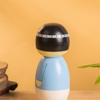 Деревянная кукла кокеши "Анеко" 9х9х21 см