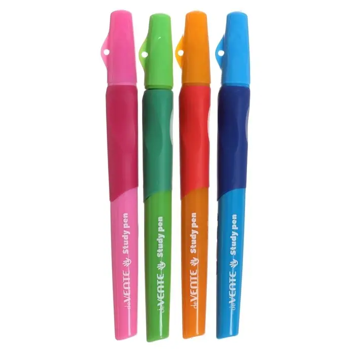 Ручка обучающая для левши deVENTE Study Pen, узел 0.7 мм, каучуковый держатель, чернила синие на масляной основе