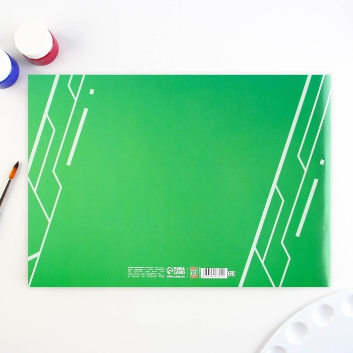 Альбом для рисования 40 листов А4 на скрепке &laquo;1 сентября: Футбол&raquo; обложка 160 г/м2, бумага 100 г/м2.