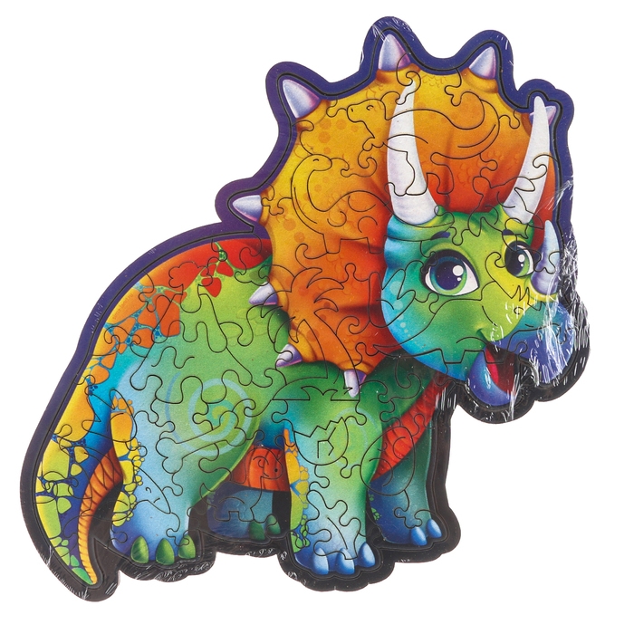 Пазл деревянный фигурный &laquo;Трицератопс&raquo;, 61 элементов