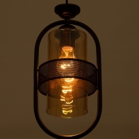 Светильник "Линда" 1х40Вт Е27 черный 15х15х31(+100)см Светильник "Линда" 1х40Вт Е27 черный 15х15х31(+100)см