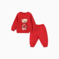 Костюм (свитшот и штанишки) Крошка Я "Новогодние медвежата", рост 62-68 см Костюм (свитшот и штанишки) Крошка Я "Новогодние медвежата", рост 62-68 см