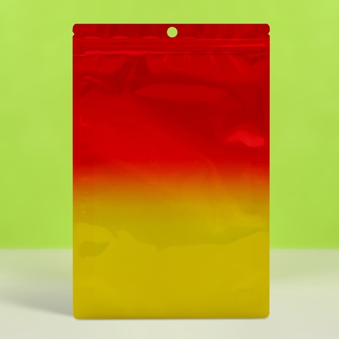 Пакет Зип-лок с окном, с еврослотом, огонь, 16 х 24 см  набор 20шт    10664547