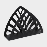 Салфетница Доляна &laquo;Пирамида&raquo;,12,5&times;4&times;9 см, цвет чёрный