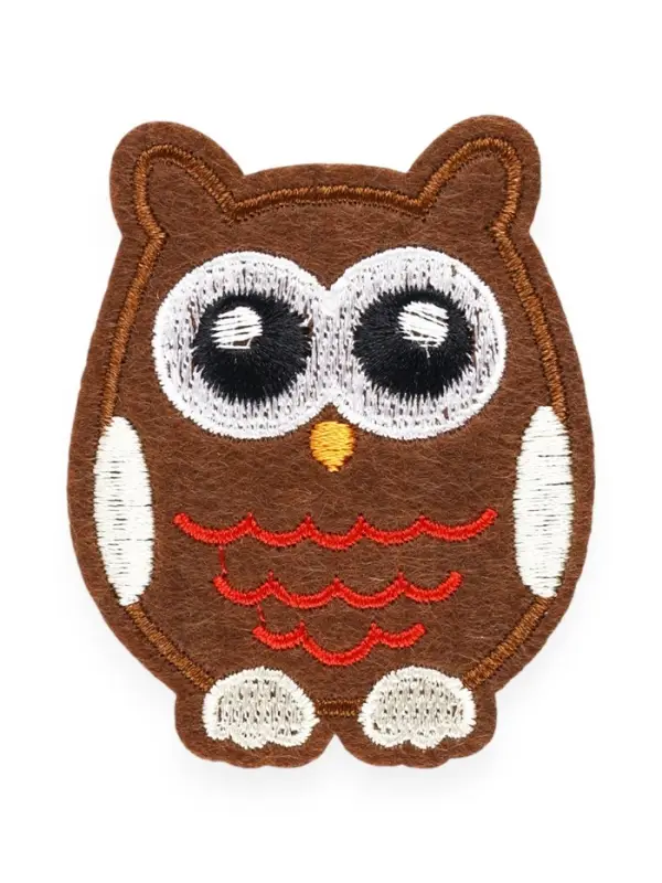 Термоаппликация &laquo;Сова&raquo;, 6.5&times;5 см, коричневая
