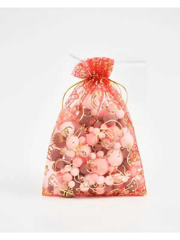 Мешочек подарочный органза &laquo;С Новым годом!&raquo;, 16 &times; 24 см