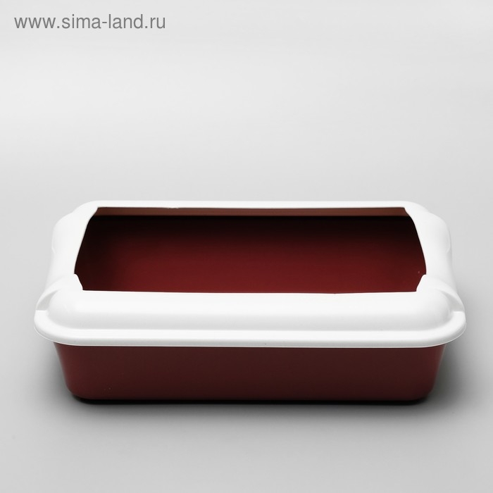 Туалет с бортом "Бэлла", 37 х 27 х 11,5 см, красный