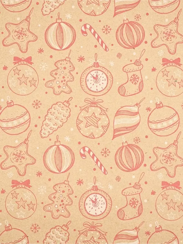 Набор упаковочной бумаги &laquo;Новогодняя&raquo;, 4 листа, 70 &times; 100 см