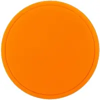 Лейбл из ПВХ Dzeta Round, L оранжевый неон
