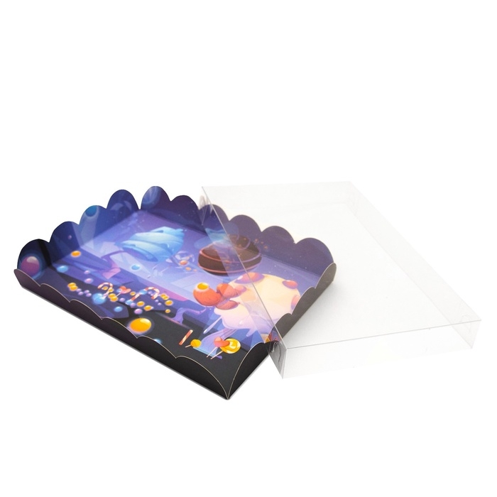 Коробочка для печенья, Коробочка для печенья, "Сладкая планета", 22 х 15 х 3 см 5шт