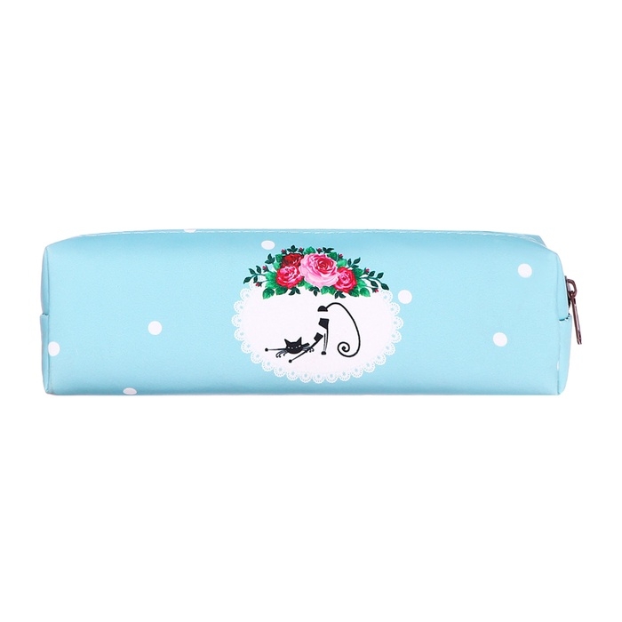 Пенал школьный &laquo;Кошечка&raquo;, на молнии, МИКС