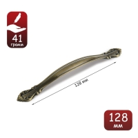 Ручка-скоба РС123, м/о 128 мм, цвет бронза Ручка-скоба РС123, м/о 128 мм, цвет бронза