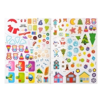 Активити-книга с наклейками &laquo;Игры и задания под Новый год&raquo;, 20 стр., формат А4