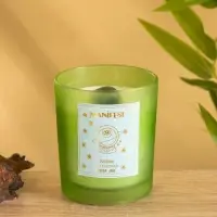 Свеча в стекле с камнем Manifest цветочный 200 гр соевый воск