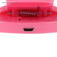 Светодиодная кольцевая лампа для телефона Luazon AKS-06, 3 режима, 80 мАч, розовая