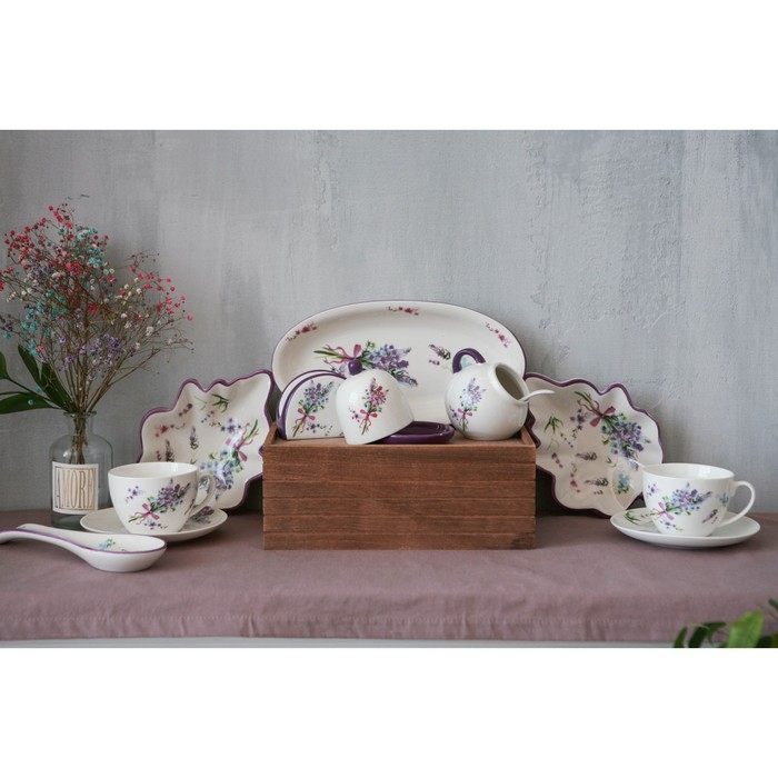 Лимонница Доляна &laquo;Лаванда&raquo;, 9&times;9 см, цвет белый