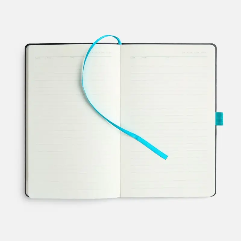 Ежедневник Lungo, недатированный, бирюзовый