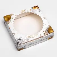 Коробка &laquo;Золотой Новый год&raquo; 11.5&times;11.5&times;3.2 см