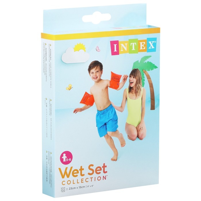 Нарукавники &laquo;Делюкс&raquo;, 23 х 15 см, от 3-6 лет, 58642NP INTEX