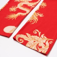 Комплект женский (халат/топ/брюки), цвет красный, размер 46