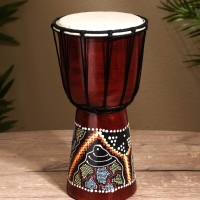 Сувенирный музыкальный инструмент "Барабан Джембе" махагон, 10х10х30 см