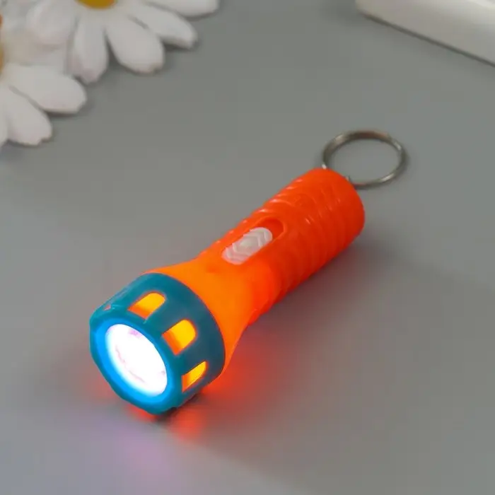 Фонарик свет на кольце "Яркость" JF-919 LR44x3 шт МИКС 3,7х5,2х1,5 см