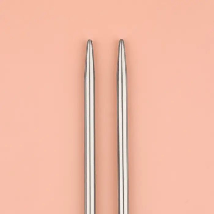 Спицы для вязания, прямые, d=3.5 мм, 35 см, 2 шт.