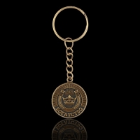 Брелок для ключей , металлический, оберег &laquo;Богатство&raquo; диам. 2,5 см