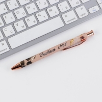 Подарочный набор &laquo;Учителю: Учитель года&raquo;, блокнот 125 листов и ручка пластик, синяя паста 0.7 мм