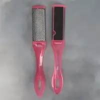 Пилка для пяток, металлическая/наждачная, двусторонняя, 17 см, МИКС