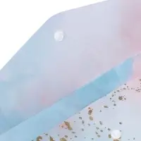 Папка-конверт на кнопке формат А4 180мкр блестящая МИКС Мрамор с золотом (штрихкод на штуке)   10843